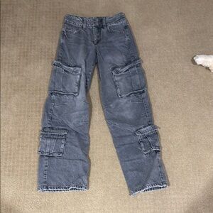 Garage Denim Gray Cargo Pants